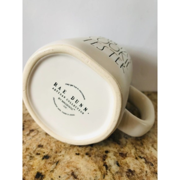 Rae Dunn Santa’s Cookie Tester Mug New Red Interior - Picture 7 of 7